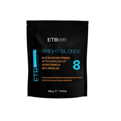 ETB Hair Bright Blonde Blue Plex 8 – Professional Vegan Bleaching Powder with Keratin, Lightens up to 8 Levels, 500g
