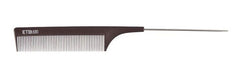 ETB Hair Finishing Silicone Comb with Metallic needle