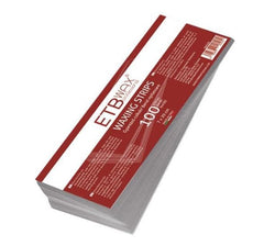 ETB Wax Depilatory White Strip Set 7cm x 20cm 100pcs