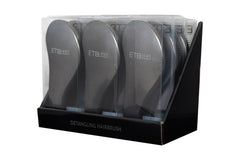 ETB Hair Professional Black Detangling Hair Brush Display Holder 9 Pcs