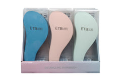 ETB Hair Multicolour Detangling Hair Brush Display Holder 9 Pcs