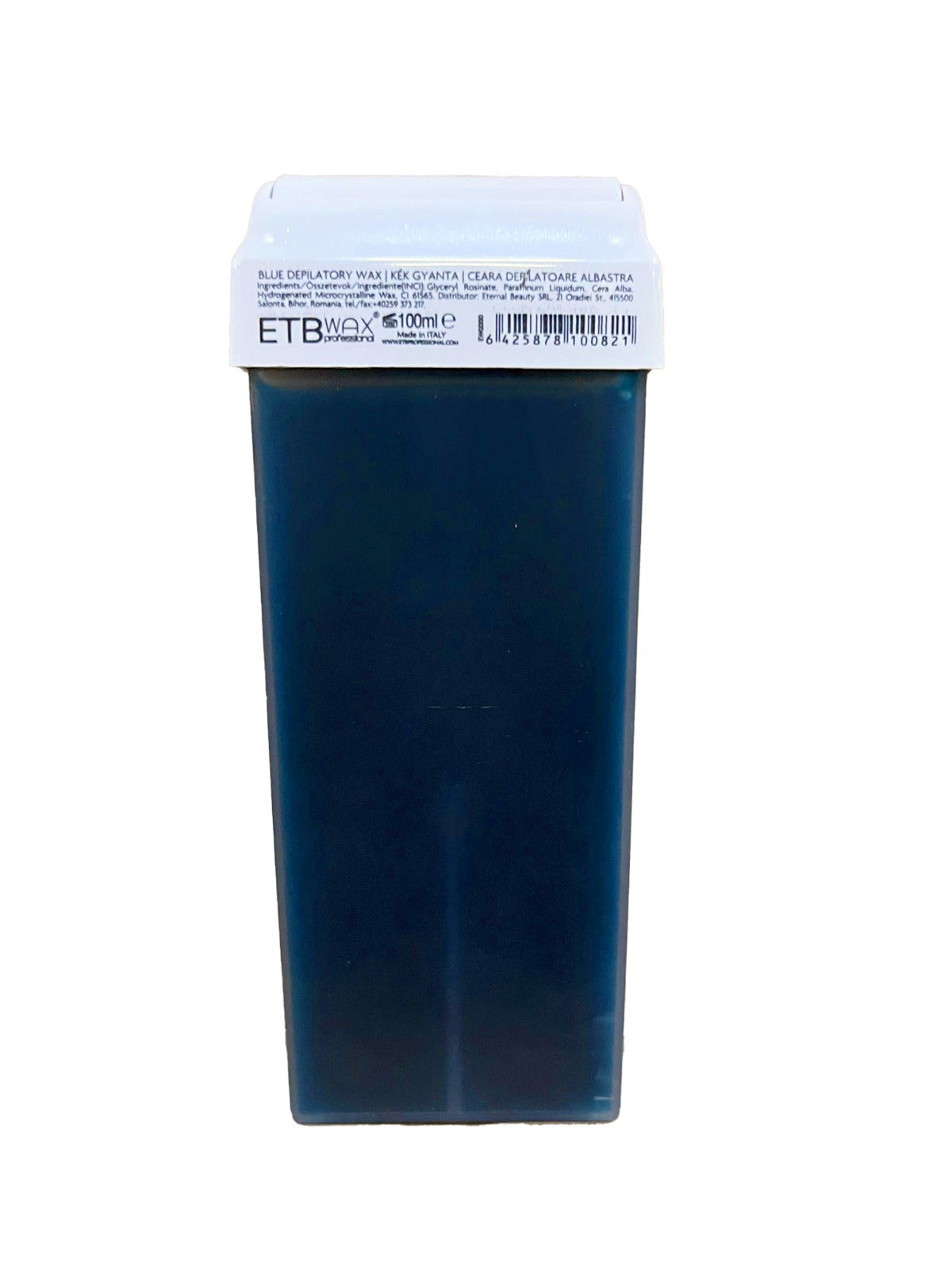 ETB WAX Professional Blue Wax with Azulene – Wide Roller Cartridge, 100ml