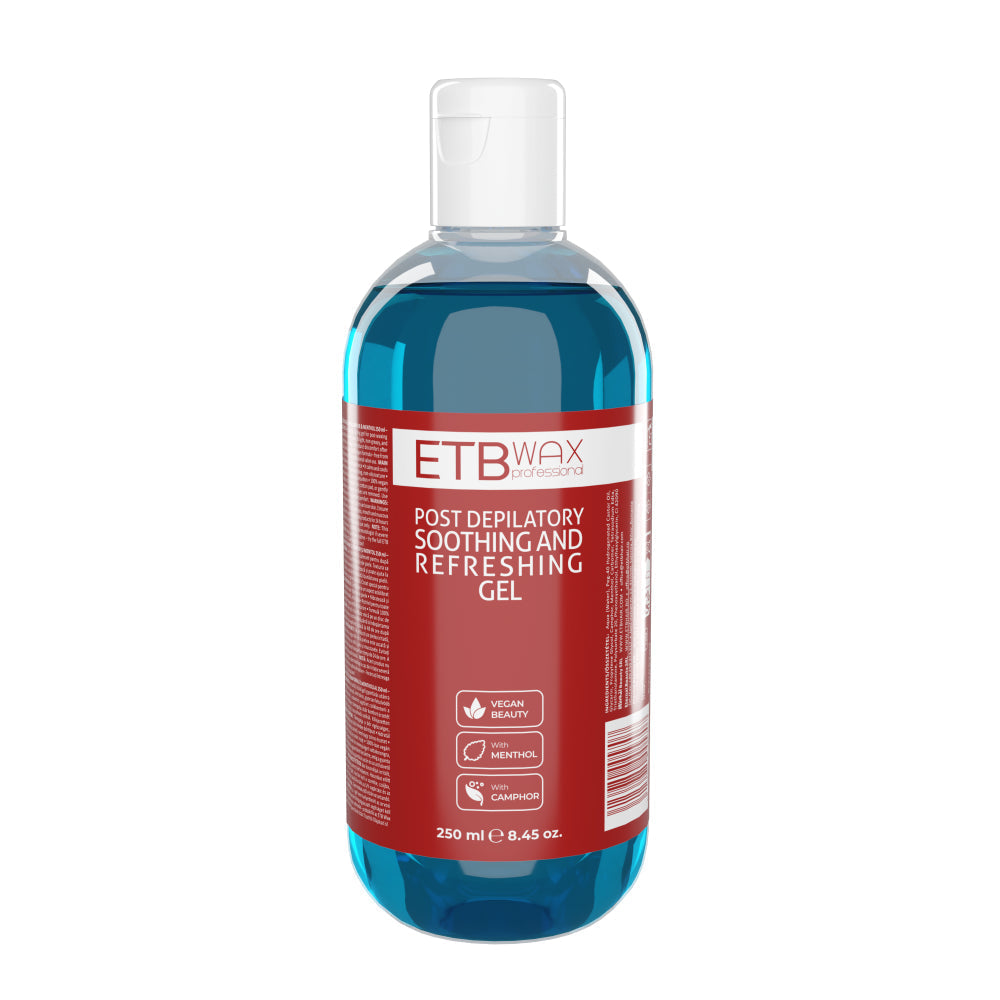ETB WAX Cooling Post-Wax Gel with Camphor & Menthol – Instant Relief for Sensitive Skin After Waxing, 250ml