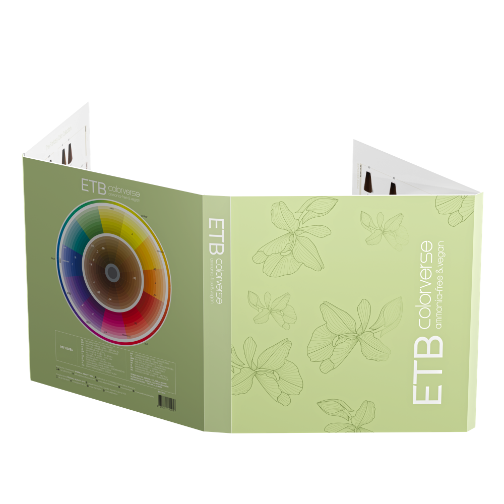 ETB Hair color chart colorverse af 70 shades with fantasy mix